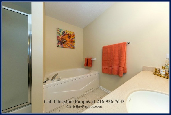 Get rid of all that work day stress by soaking into the beautiful tub of the remodeled bathroom in this Highland Heights condo.