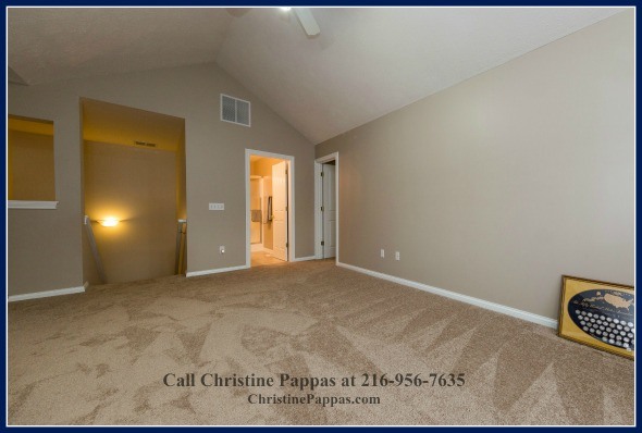 The fully-carpeted loft of this Northeast OH real estate is an added room which you can fill with furniture that fits your style and needs.
